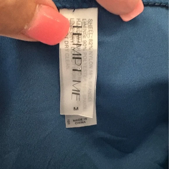 NWT Tempt Me Teal Vintage Swimsuit Retro Halter Ruched High Waist Bikini Set - Picture 16 of 16